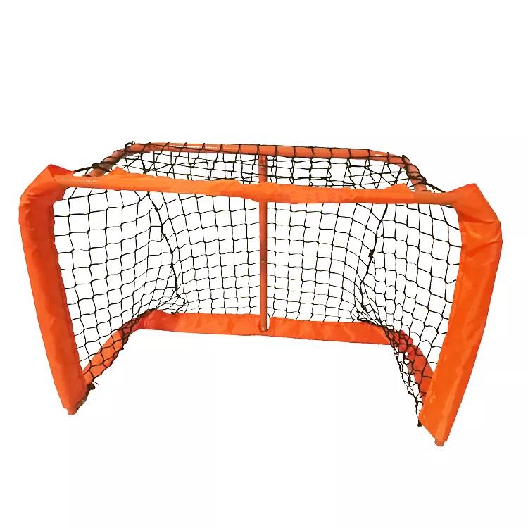 High Quality Hot Selling Standard Size Hockey Goal with Folding Steel Frame And Polyester Net