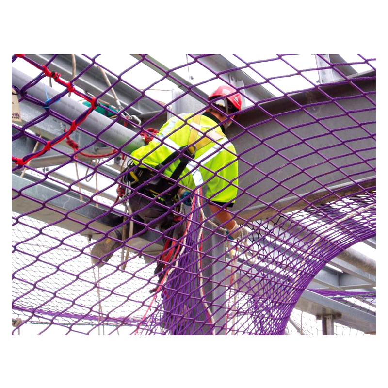 Hot Sale Customizable Polyester Purple Color Safety Net for Balcony 